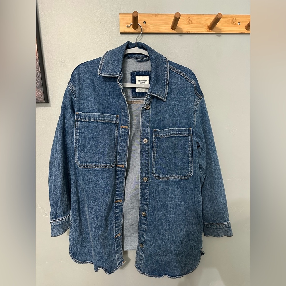 A&F oversized jean jacket